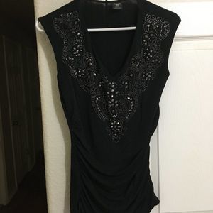 Paisley Sky Blouse--Size XS--Black